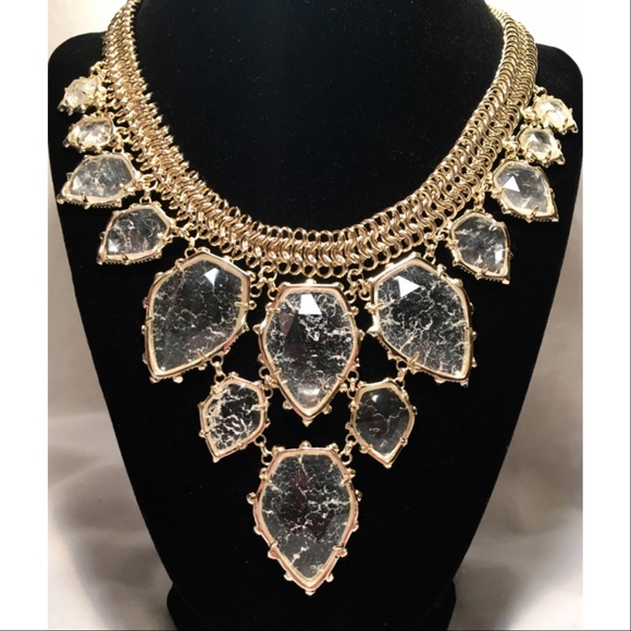 Kendra Scott Jewelry - KENDRA SCOTT CRYSTAL CRACKLE GRETCHEN NECKLACE