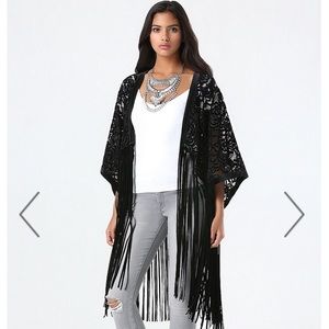 Bebe fringe cover up