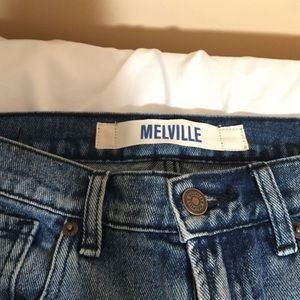 Brandy Melville medium wash destroyed jeans
