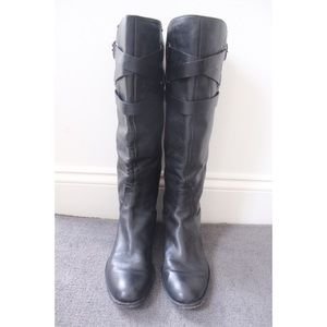 Coach leather boots