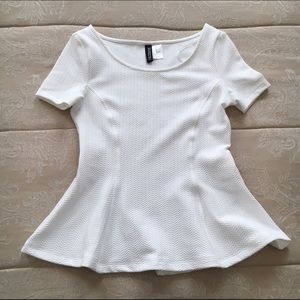 H&M PEPLUM TOP