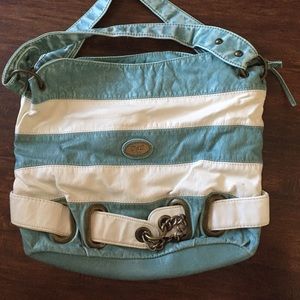 D&L Vogue Stripped Purse Used