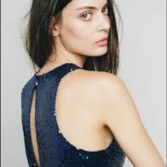 Free People Liquid Shine Sequin Mini Dress - Picture 3 of 3