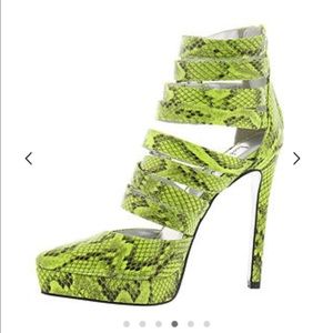 Take me back Luichiny neon green snake skin