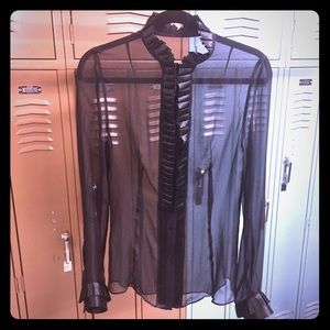 Dolce & Gabbana Black Silk Button-Down!