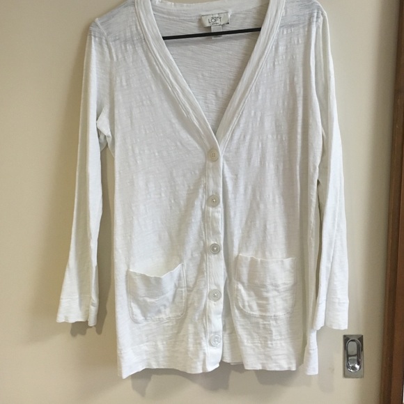 White cardigan