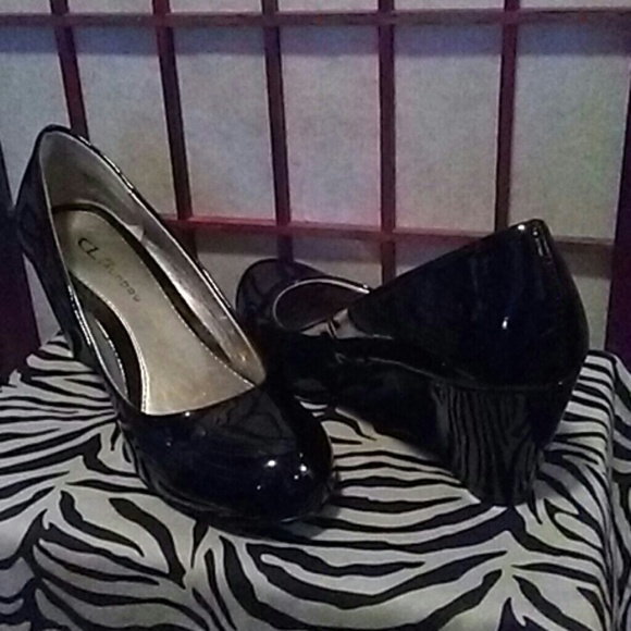 Nima Patened Leather Wedge by Chinese Laundry