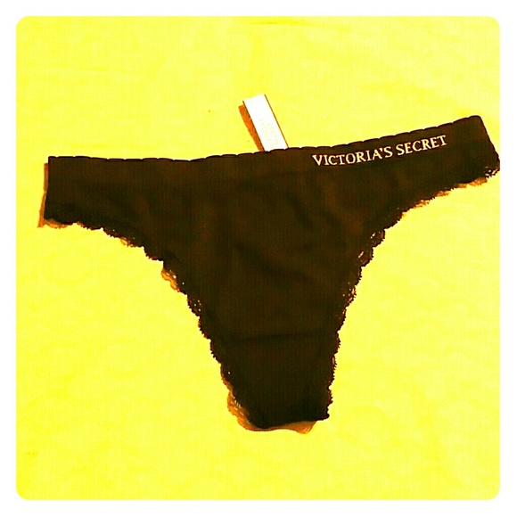 Victoria's Secret black thong