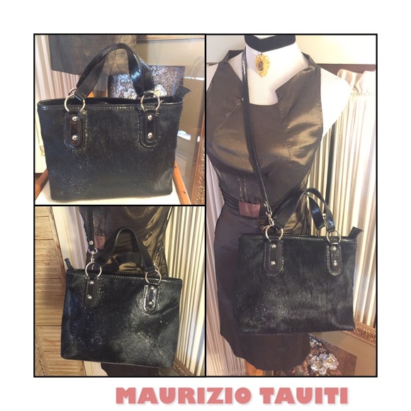 SALE💐MAURIZIO TAUITI COWIDE CROSS-BODY/SATCHEL - Picture 1 of 4