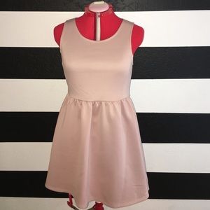 Pink cutout dress