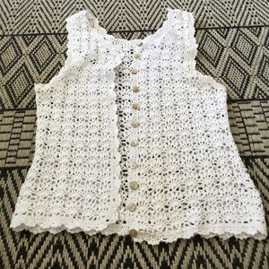 Hand-made knitted cover