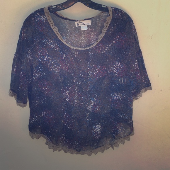 Cute sheer top.
