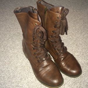 Mossimo Supply Co. Brown Combat Boots