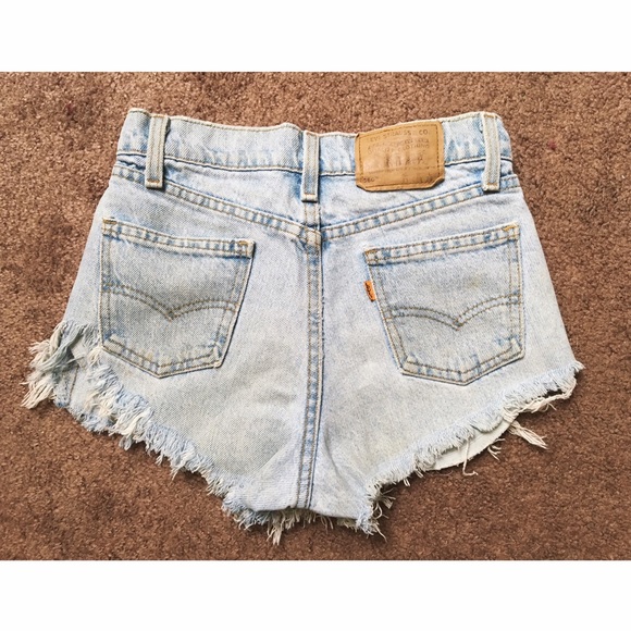 Levi's High Waisted Denim Shorts