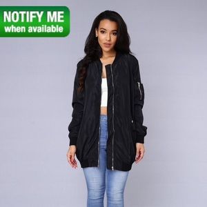 "All eyes on me" jacket in black