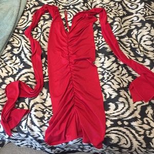 Red multiway dress