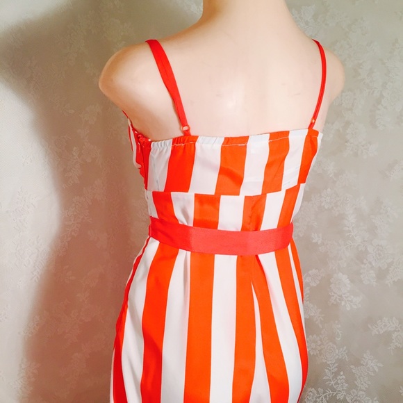 Orange and white striped Jumpsuit FINAL CLEARANCE - Picture 3 of 4