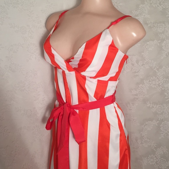 Marineblu Pants - Orange and white striped  Jumpsuit FINAL CLEARANCE