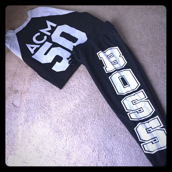 SALE!! Black & White "Boss" Sweatpants NWT 👑