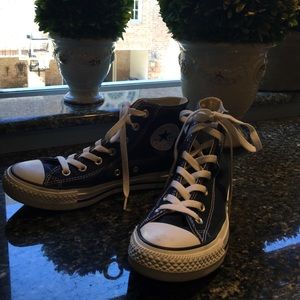 Converse Navy high tops