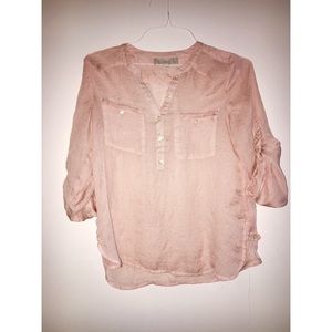 Light pink Loft blouse