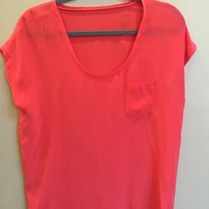Club Monaco 100% silk scoop neck dolman top