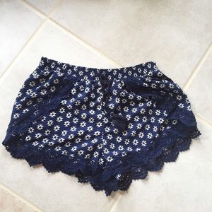 Cute Lace Flowy Shorts