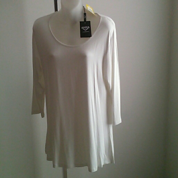 Angel apparel large cream top