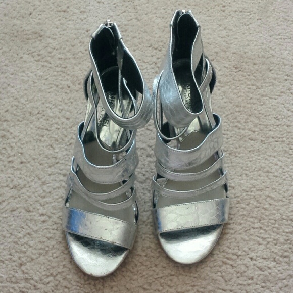 Silver Leather sandals