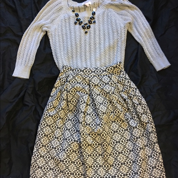 Black white and grey skirt