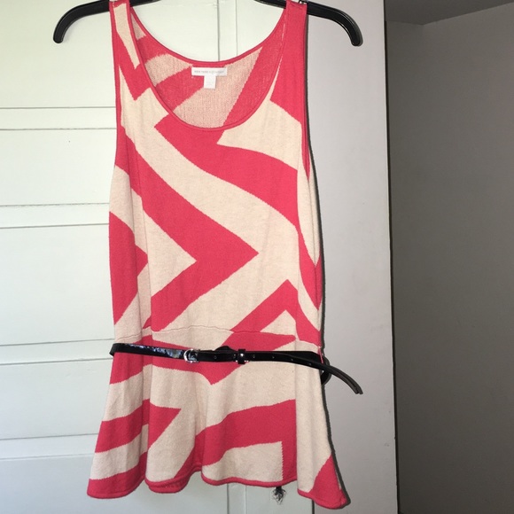 New York & company peplum top with belt
