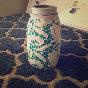 Cute laced mason jar
