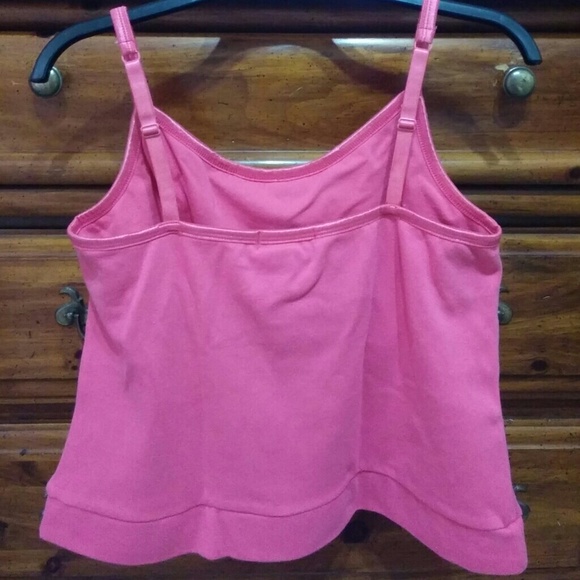 💀Pink Spaghetti Strap Summer Tank Top sz 2X - Picture 2 of 4