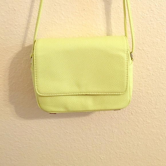 H&M neon yellow crossbody