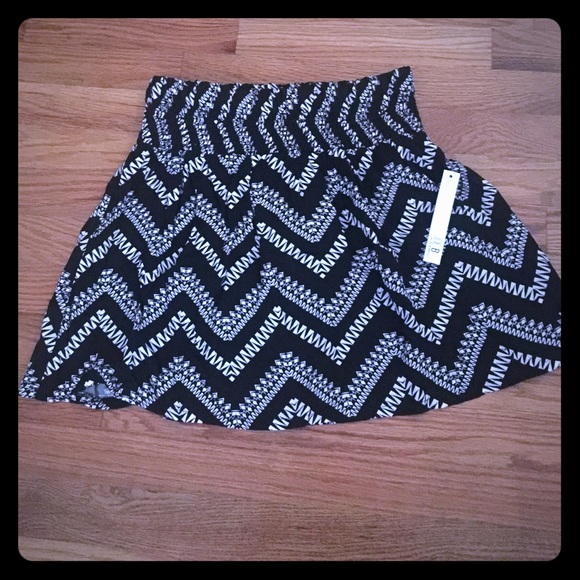 Black mini skirt