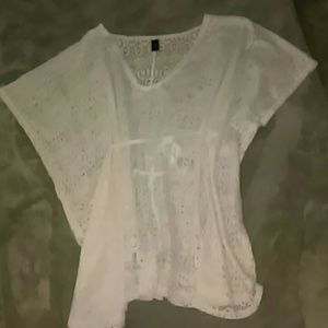 Beautiful white cover-upand black coverup