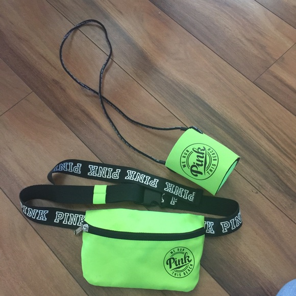 Pink fanny pack & water/can holder?😂
