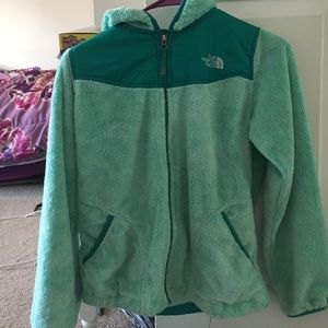 Mint green North face