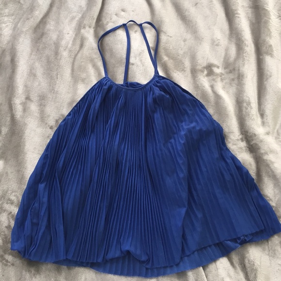 Urban Outfitters Royal Blue Accordion Tank - Picture 1 of 3