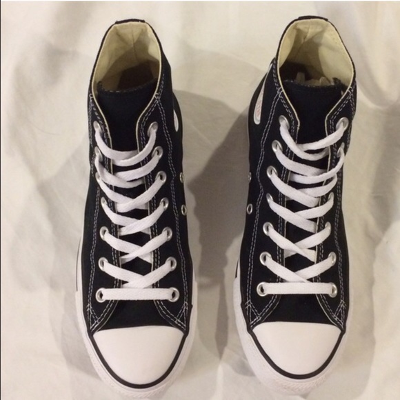 Black high top converse
