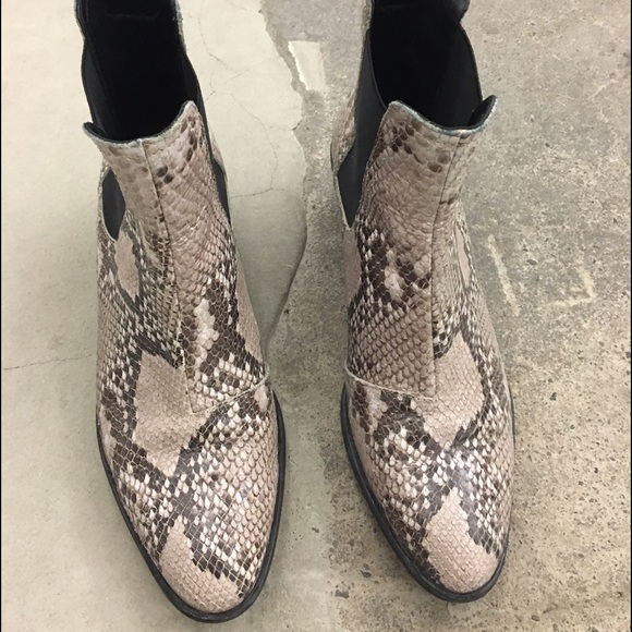 Rag & Bone Embossed Leather Python Ankle Boots - image 2