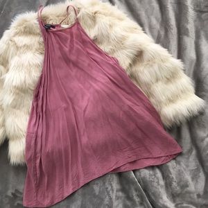 Dusty Rose High Neck Tank