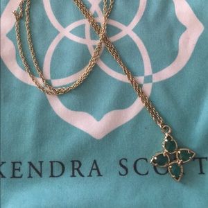 KENDRA SCOTT EMERALD NECKLACE-SOLD on other site