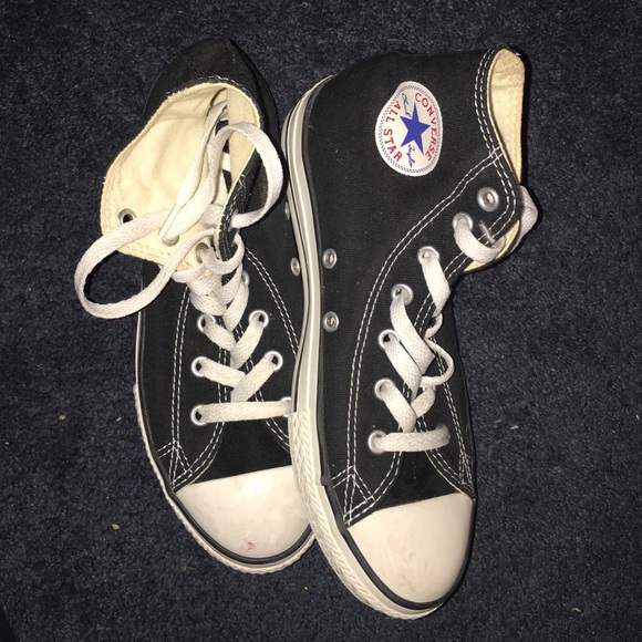Black and white Converse