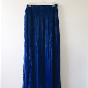 Urban Outfitters, blue, pleated, maxi skirt