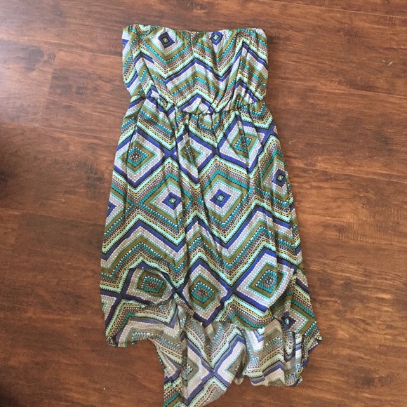 New FullTilt Multi color High Low Dress Size Small - Picture 1 of 4