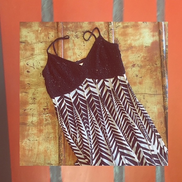 { sparkly zebra } maxi tank dress