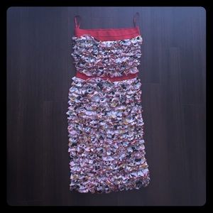 Diane Von Furstenberg Silk Layered Ruffle Dress