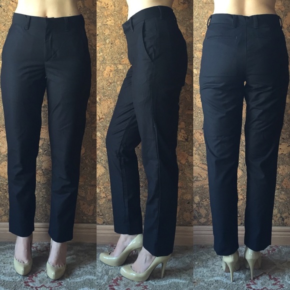 Black high-waisted American Apparel Ankle Slacks