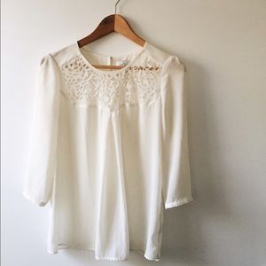 Anthropologie HD in Paris, cutout blouse.